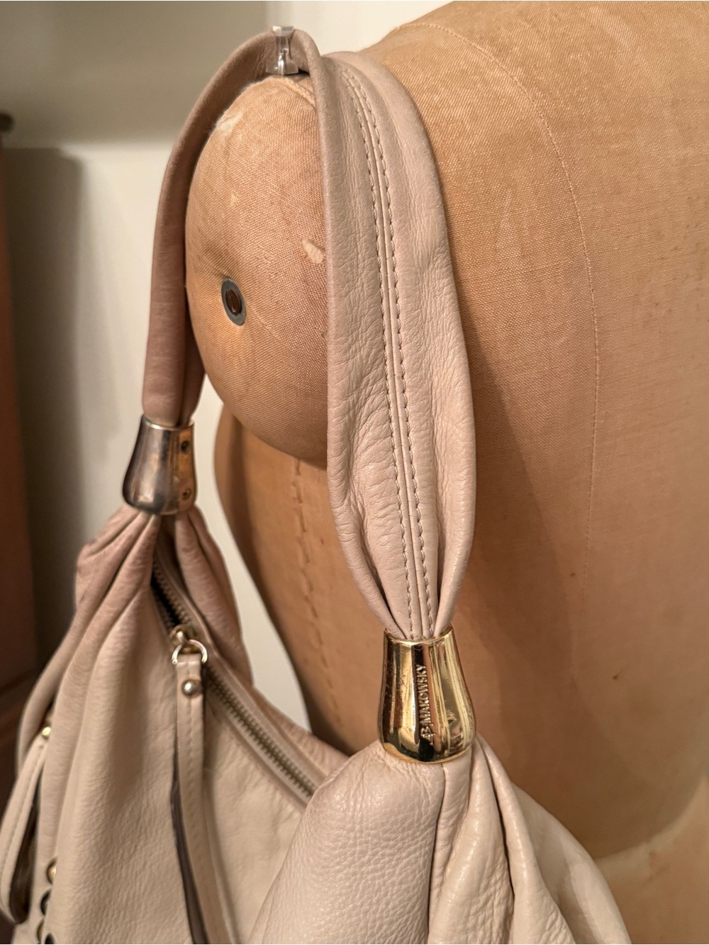 B. Makowsky Studded Slouchy Hobo Bag - Picture 4 of 10